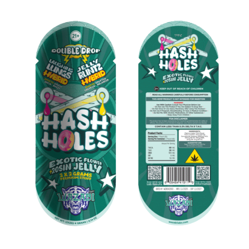 Wazabi Double Drop Hash Holes 2G Pre Roll 2pk/10CT - Image 6
