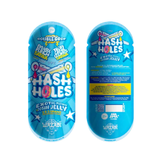 Wazabi Double Drop Hash Holes 2G Pre Roll 2pk/10CT - Image 4