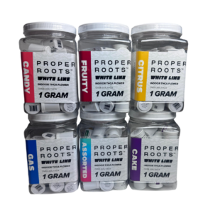 Proper Roots 1G Flower White Line Tub